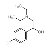 1-(4-chlorophenyl)-2-diethylamino-ethanol structure
