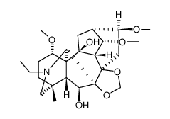 20-Ethyl-1α,14α,16β-trimethoxy-4-methyl-7,8-[methylenebis(oxy)]aconitane-6β,10-diol picture