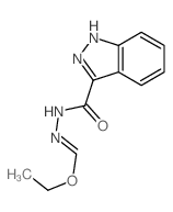 N-(ethoxymethylideneamino)-1H-indazole-3-carboxamide结构式