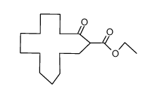 2-ethoxycarbonyl-1-cyclotetradecanone Structure