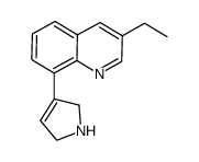 Quinoline, 8-(2,5-dihydro-1H-pyrrol-3-yl)-3-ethyl- (9CI) structure