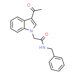 2-(3-Acetyl-1H-indol-1-yl)-N-benzylacetamide结构式