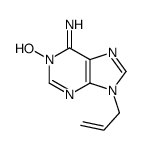 1-hydroxy-9-prop-2-enylpurin-6-imine结构式