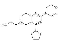 9-morpholin-4-yl-4-propyl-7-pyrrolidin-1-yl-4,8,10-triazabicyclo[4.4.0]deca-7,9,11-triene Structure