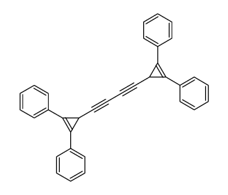 [3-[4-(2,3-diphenylcycloprop-2-en-1-yl)buta-1,3-diynyl]-2-phenylcyclopropen-1-yl]benzene Structure