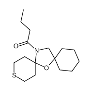 1-(7-oxa-11-thia-14-azadispiro[5.1.58.26]pentadecan-14-yl)butan-1-one结构式