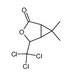 6,6-dimethyl-4-trichloromethyl-3-oxa-bicyclo(3,1,0)-hexane-2-one Structure