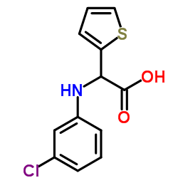 (3-CHLORO-PHENYLAMINO)-THIOPHEN-2-YL-ACETIC ACID Structure