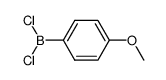 dichloro-(4-methoxy-phenyl)-borane Structure