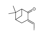 (1R,5R)-6,6-Dimethyl-3-(Z)-ethylidenebicyclo[3.1.1]heptan-2-one结构式