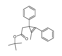 tert-butyl 2-methyl-1,3-diphenyl-2-cyclopropene-1-acetate结构式