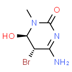 2(1H)-Pyrimidinone,4-amino-5-bromo-5,6-dihydro-6-hydroxy-1-methyl-,trans-(9CI) picture