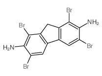 1,3,6,8-tetrabromo-9H-fluorene-2,7-diamine Structure