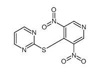 2-(3,5-dinitropyridin-4-yl)sulfanylpyrimidine Structure