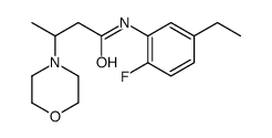 N-(5-ethyl-2-fluorophenyl)-3-morpholin-4-ylbutanamide Structure