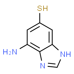 1H-Benzimidazole-5-thiol,7-amino-结构式