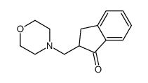 2-(morpholin-4-ylmethyl)-2,3-dihydroinden-1-one结构式