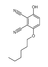 3-hexoxy-6-hydroxybenzene-1,2-dicarbonitrile结构式