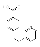 4-(2-pyridin-3-ylethyl)benzoic acid结构式