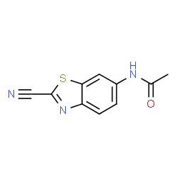 2-Benzothiazolecarbonitrile,6-acetamido-(7CI,8CI) Structure