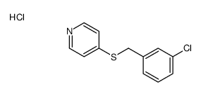 4-[(3-chlorophenyl)methylsulfanyl]pyridine,hydrochloride结构式
