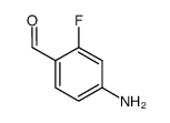 4-amino-2-fluorobenzaldehyde结构式