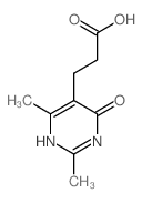 3-(2,6-DIMETHYL-4-OXO-1,4-DIHYDROPYRIMIDIN-5-YL)PROPANOIC ACID结构式