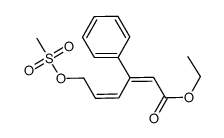 ethyl (2E,4Z)-6-((methylsulfonyl)oxy)-3-phenylhexa-2,4-dienoate Structure
