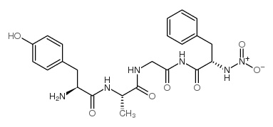 tyrosyl-alanyl-glycyl-nitrophenylalanylamide Structure