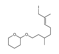 2-(8-iodo-3,7-dimethyloct-6-enoxy)oxane Structure