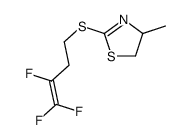 (4S)-4-methyl-2-(3,4,4-trifluorobut-3-enylsulfanyl)-4,5-dihydro-1,3-thiazole结构式