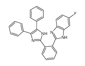 2-[2-(4,5-diphenyl-1H-imidazol-2-yl)phenyl]-6-fluoro-1H-benzimidazole Structure