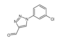 1-(3-chlorophenyl)triazole-4-carbaldehyde structure