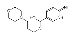 6-amino-N-(3-morpholin-4-ylpropyl)pyridine-3-carboxamide结构式