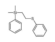 dimethyl-phenyl-(2-phenylsulfanylethyl)silane Structure