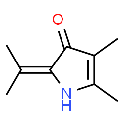 3H-Pyrrol-3-one,1,2-dihydro-4,5-dimethyl-2-(1-methylethylidene)-(9CI) structure