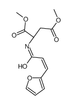 dimethyl (2S)-2-[3-(furan-2-yl)prop-2-enoylamino]butanedioate结构式