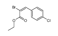 ethyl (E)-2-bromo-3-(4-chlorophenyl)-2-propenoate结构式