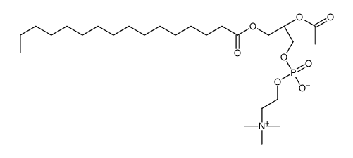 1-palmitoyl-2-acetyl-sn-glycero-3-phosphocholine Structure