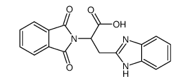 2-phthalimido-3(2)-benzimidazolylpropanoic acid结构式