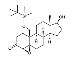 19-dimethyl(t-butyl)silyloxy-4β,5-epoxy-17β-hydroxyandrost-4-en-3-one Structure