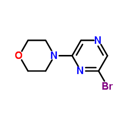 4-(6-Bromopyrazin-2-yl)morpholine Structure