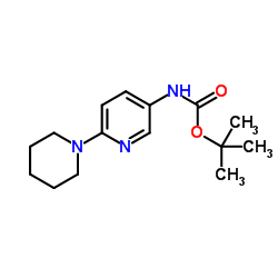 2-Methyl-2-propanyl [6-(1-piperidinyl)-3-pyridinyl]carbamate结构式