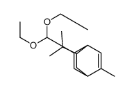 5-(diethoxymethyl)-2-methyl-8-(1-methylethyl)bicyclo[2.2.2]oct-2-ene结构式