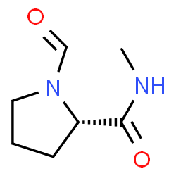 2-Pyrrolidinecarboxamide,1-formyl-N-methyl-,(2S)- structure