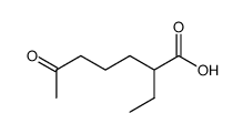 2-ethyl-6-oxoheptanoic acid Structure