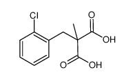 2-(2-chlorobenzyl)-2-methylmalonic acid Structure