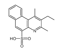 Benzo[f]quinoline-5-sulfonic acid,2-ethyl-1,3-dimethyl-结构式