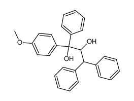 1-(4-methoxy-phenyl)-1,3,3-triphenyl-propane-1,2-diol结构式