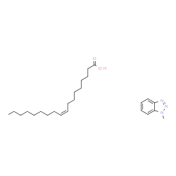 Oleic acid, compound with methyl-1H-benzotriazole (1:1)结构式